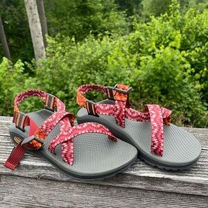 Chaco Z/Cloud Sport Sandals Red/Orange - Women’s Size 8